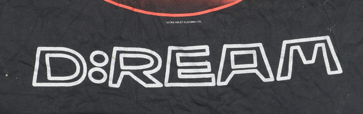 Mens UK Size L D:Ream Black  T-Shirt