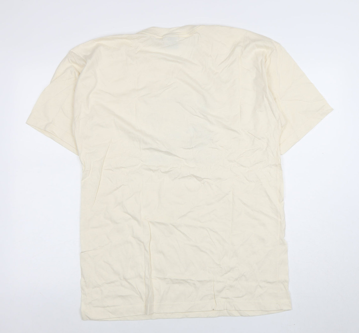 Mens UK Size M Twin Island Cotton Beige  T-Shirt