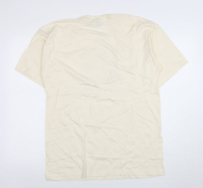 Mens UK Size M Twin Island Cotton Beige  T-Shirt