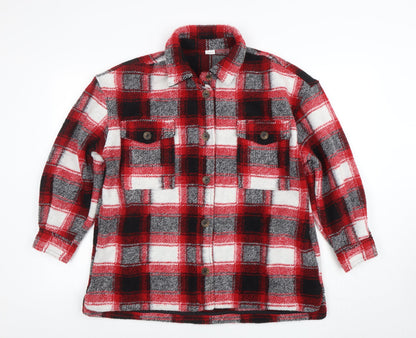 Girls UK Size 12 Years NEXT Red Shirt Jacket