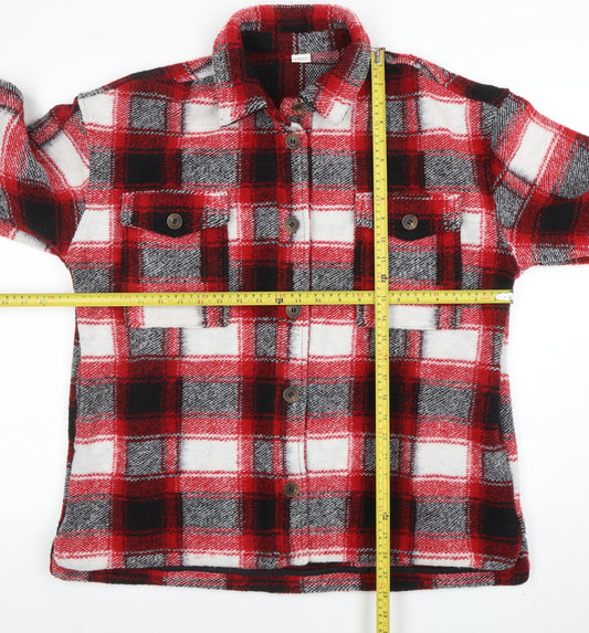 Girls UK Size 12 Years NEXT Red Shirt Jacket