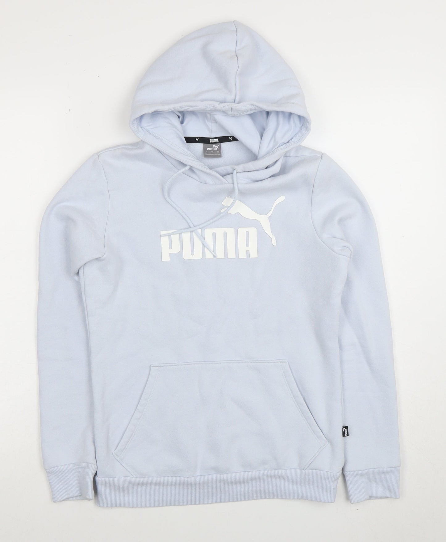 Womens UK Size XS PUMA Blue Pullover Hoodie