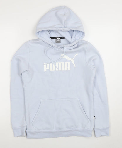 Womens UK Size XS PUMA Blue Pullover Hoodie