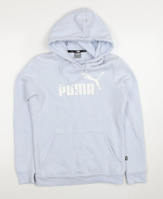 Womens UK Size XS PUMA Blue Pullover Hoodie