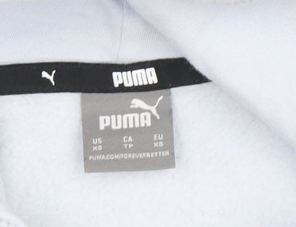 Womens UK Size XS PUMA Blue Pullover Hoodie