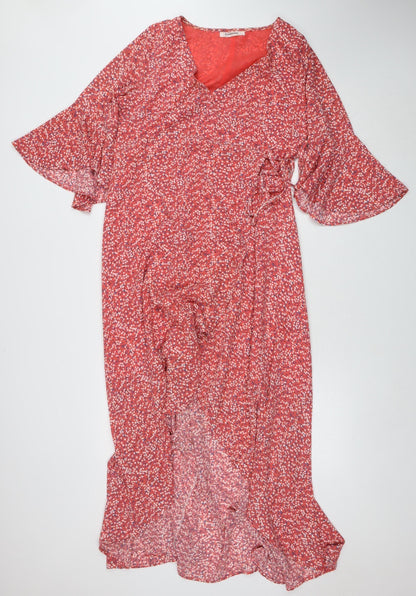 Womens UK Size 14 Glamorous Wrap Dress