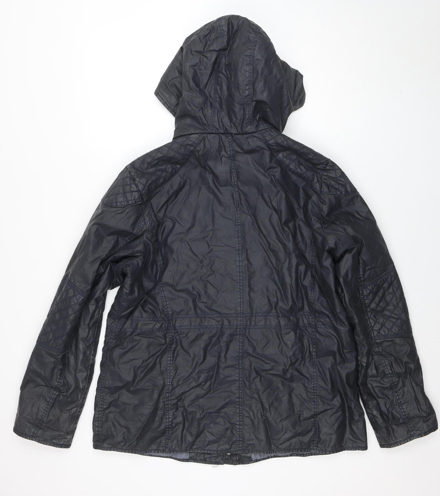 Womens UK Size 14 Marks and Spencer Blue Parka Coat