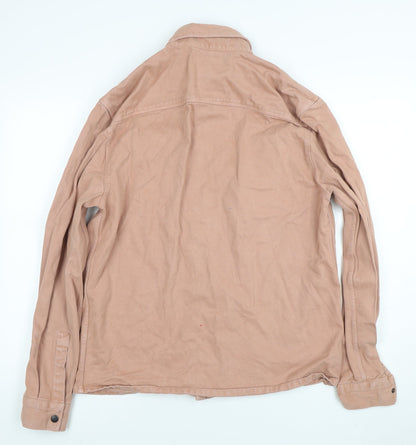 Mens UK Size M River Island Brown Basic Jacket