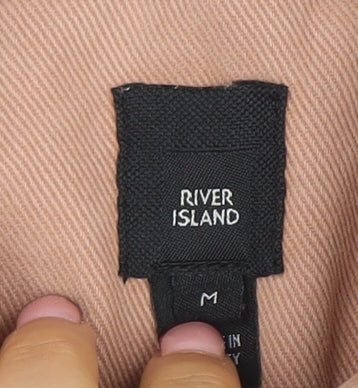 Mens UK Size M River Island Brown Basic Jacket
