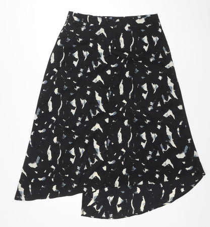 AX Paris Women Black Geometric A-Line Knee Length Skirt Size 12