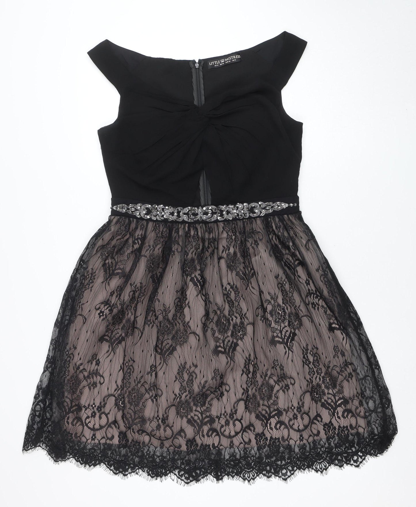 Womens UK Size 14 Little Mistress Fit & Flare Dress