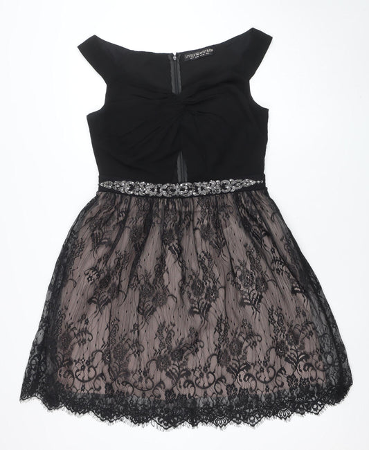 Womens UK Size 14 Little Mistress Fit & Flare Dress