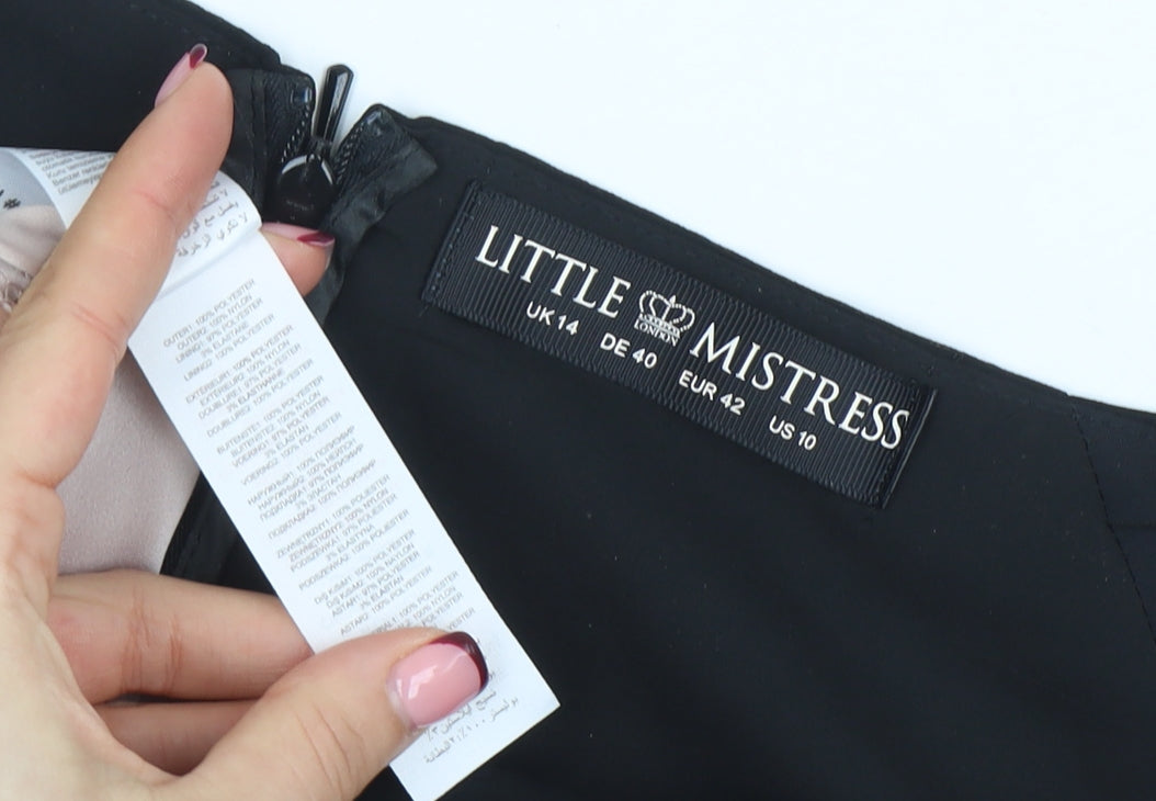Womens UK Size 14 Little Mistress Fit & Flare Dress