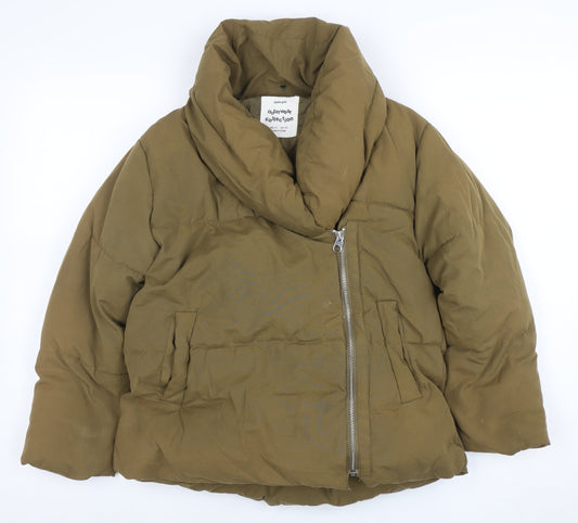 Girls UK Size 10 Years Zara Brown Puffer Jacket