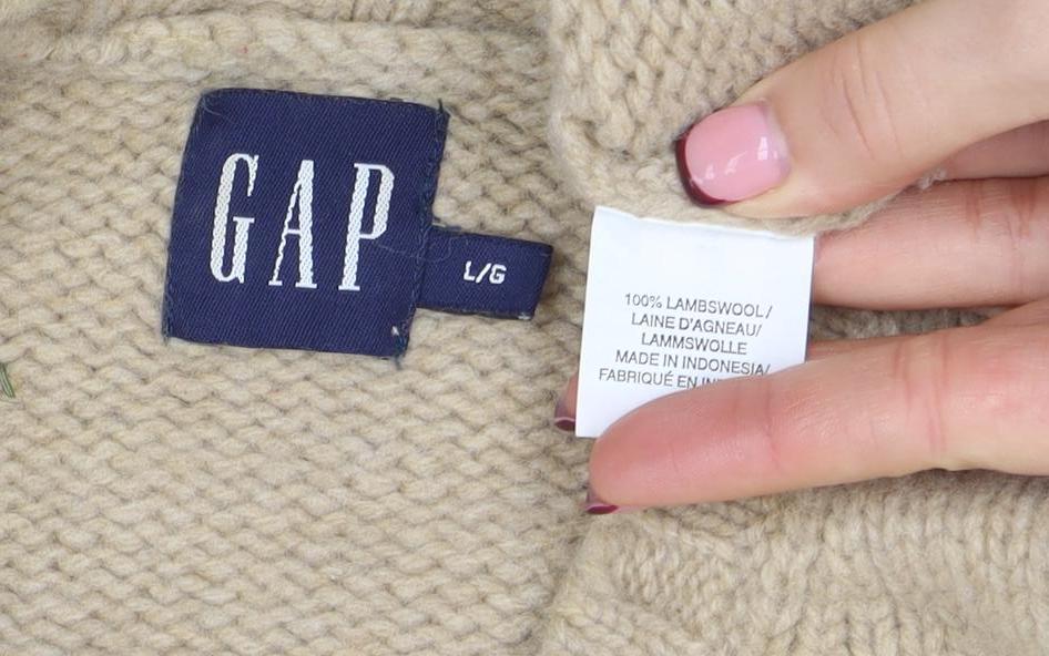 Womens UK Size L Gap Beige Pullover Jumper