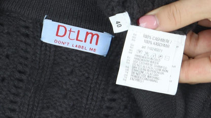 Womens UK Size 12 DtLM Black Cardigan Jumper