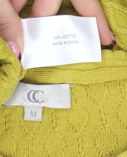 Womens UK Size M CC Yellow Pullover Jumper