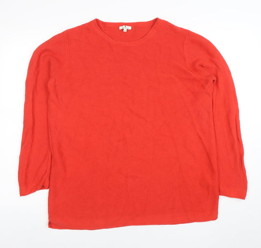 Womens UK Size 3XL TOM TAILOR Red Pullover Jumper