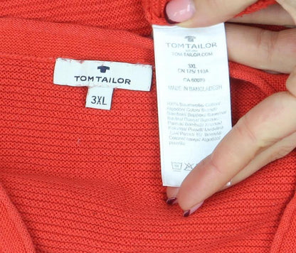 Womens UK Size 3XL TOM TAILOR Red Pullover Jumper