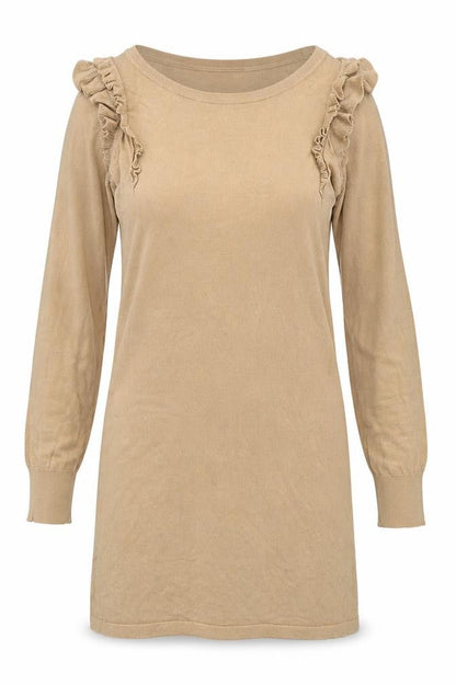 Womens UK Size XS Oasis Beige Pullover Jumper
