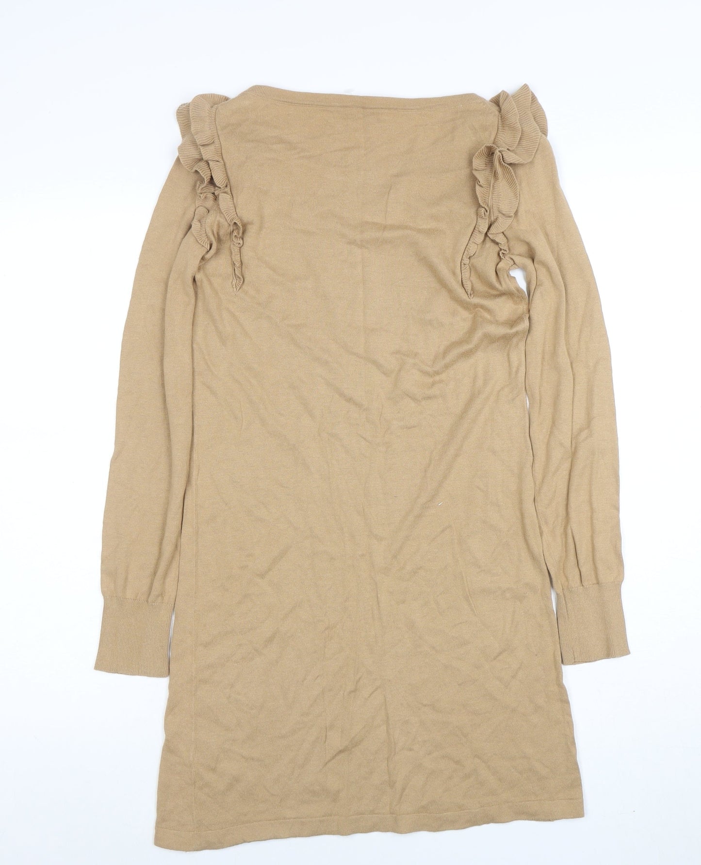 Womens UK Size XS Oasis Beige Pullover Jumper
