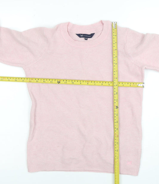 Womens UK Size 8 Crew Clothing Company Pink Pullover Jumper