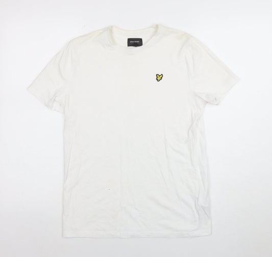 Boys UK Size 14-15 Years Lyle & Scott White Basic T-Shirt