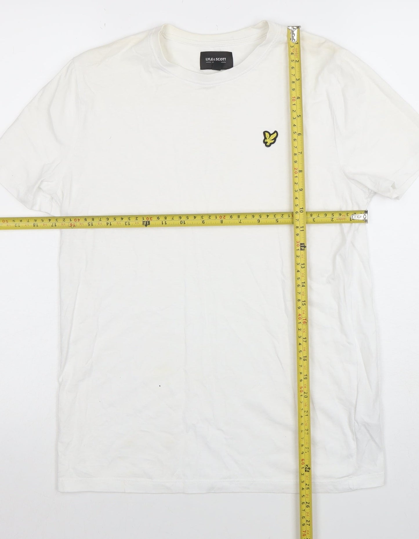 Boys UK Size 14-15 Years Lyle & Scott White Basic T-Shirt