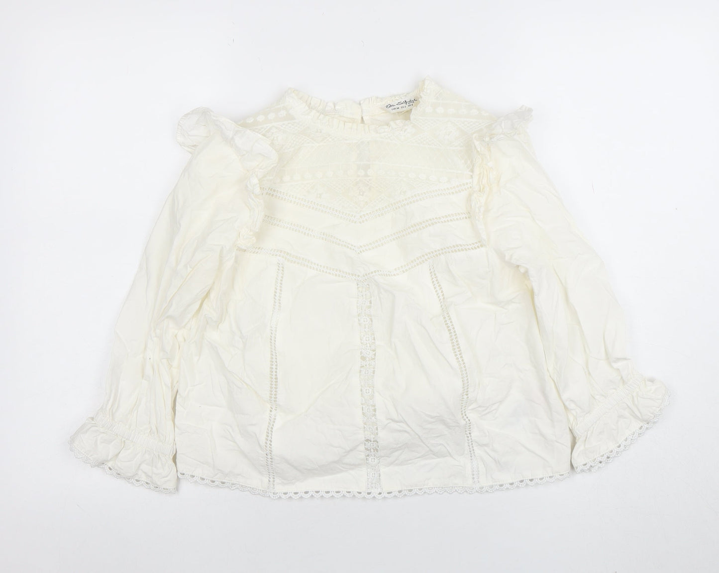 Teens UK Size 6 OshKosh B'gosh Ivory Tunic Blouse
