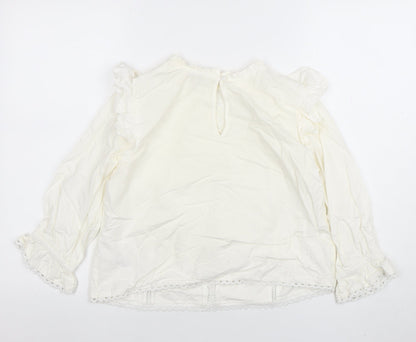 Teens UK Size 6 OshKosh B'gosh Ivory Tunic Blouse