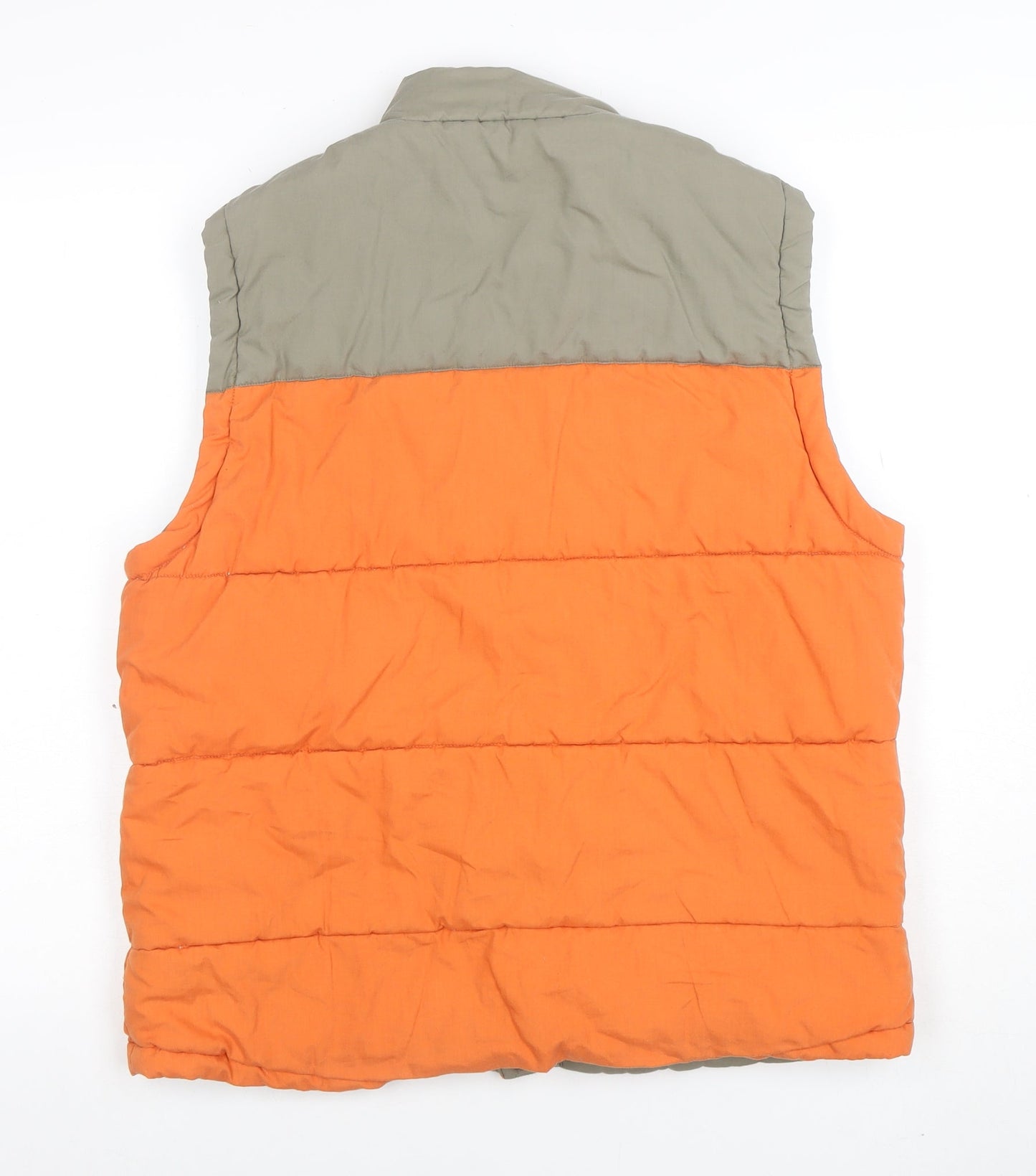 Mens UK Size M Enrico Man Orange Puffer Jacket