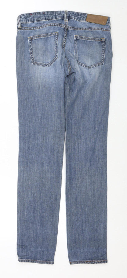 Womens UK Size 8 H&M Regular Fit Straight Blue Jeans
