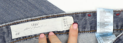 Womens UK Size 8 H&M Regular Fit Straight Blue Jeans