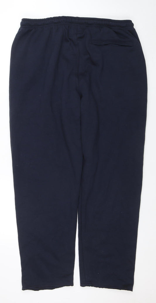 Mens UK Size 2XL Forge Original Regular Fit Sweatpants Blue Trousers
