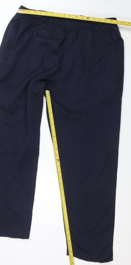 Mens UK Size 2XL Forge Original Regular Fit Sweatpants Blue Trousers