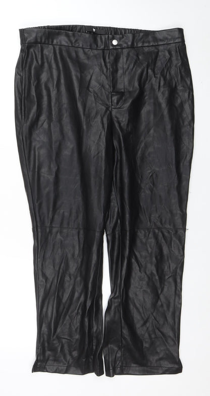 Womens UK Size 18 Very Regular Fit Casual Party/Cocktail Workwear Black Trousers