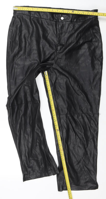 Womens UK Size 18 Very Regular Fit Casual Party/Cocktail Workwear Black Trousers