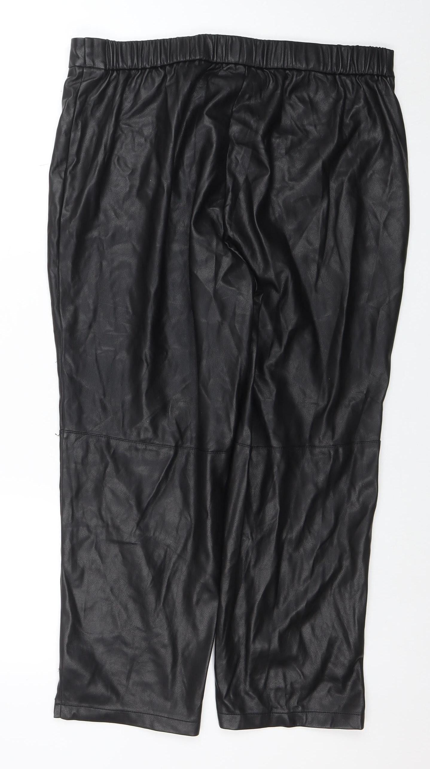 Womens UK Size 18 Very Regular Fit Casual Party/Cocktail Workwear Black Trousers