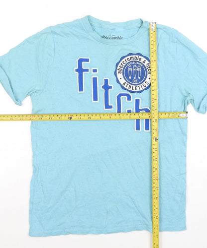 Boys UK Size 11-12 Years Abercrombie & Fitch Blue Basic T-Shirt