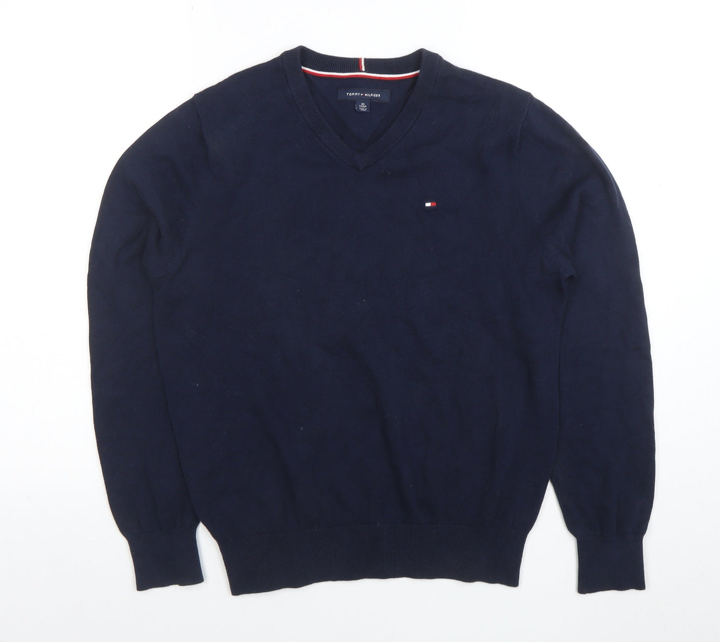 Mens UK Size XS Tommy Hilfiger Blue Pullover Jumper