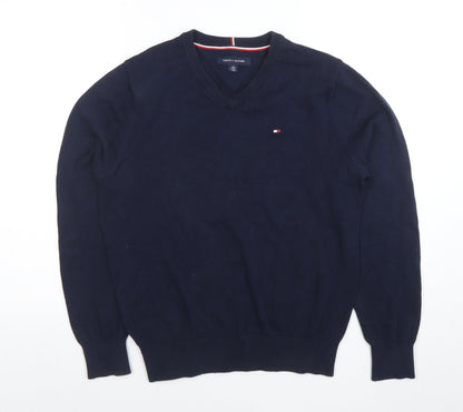 Mens UK Size XS Tommy Hilfiger Blue Pullover Jumper