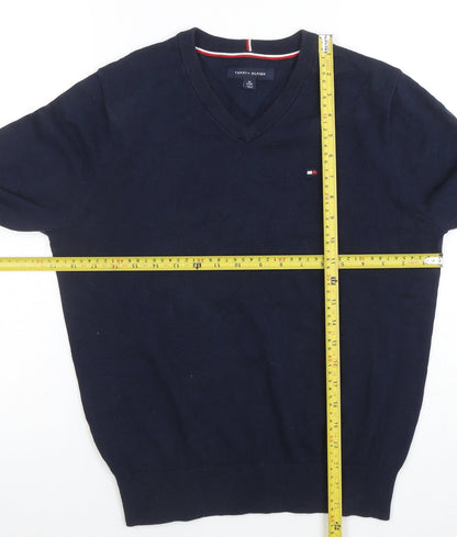 Mens UK Size XS Tommy Hilfiger Blue Pullover Jumper