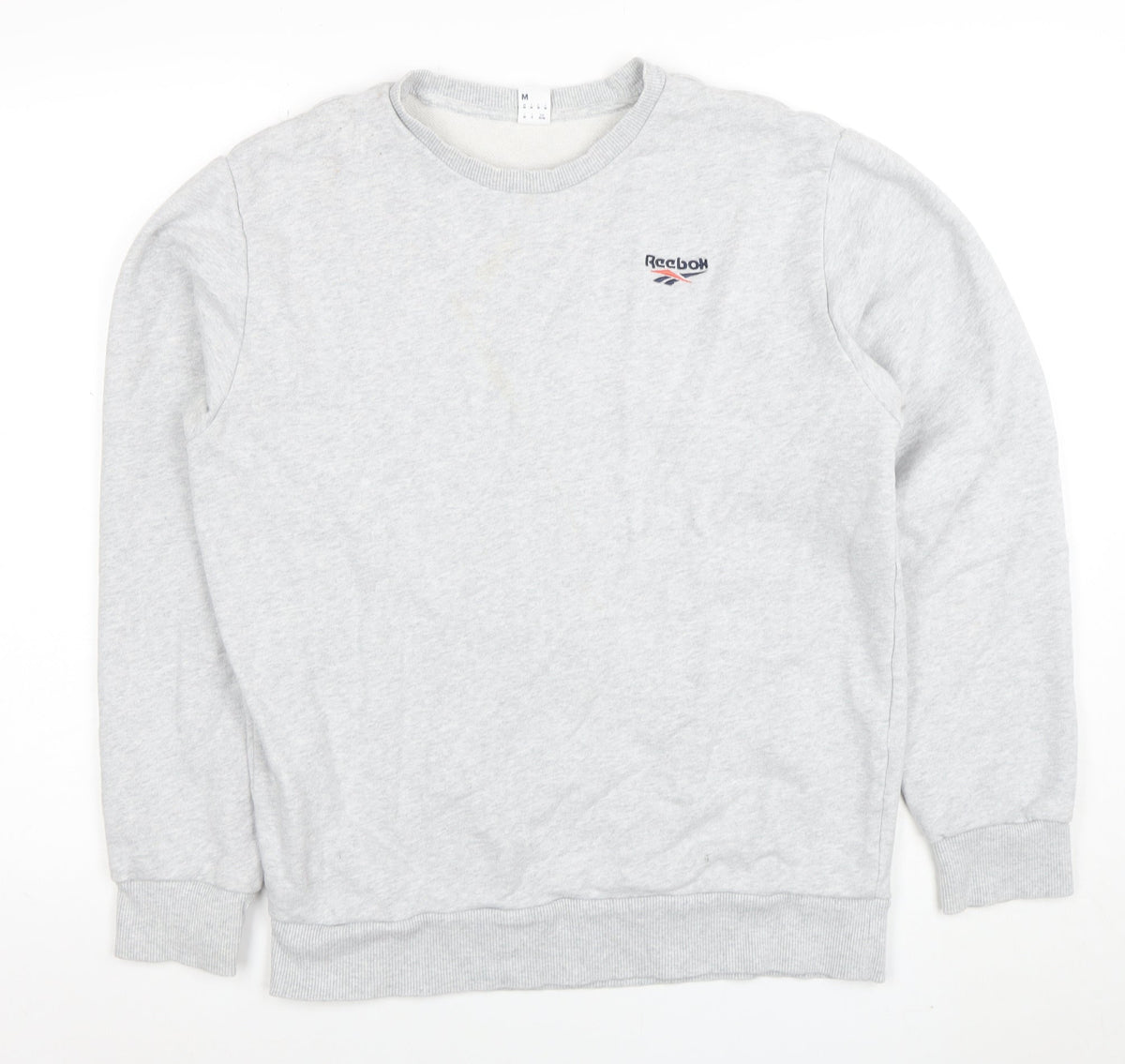 Mens UK Size M Reebok Grey Pullover Sweatshirt
