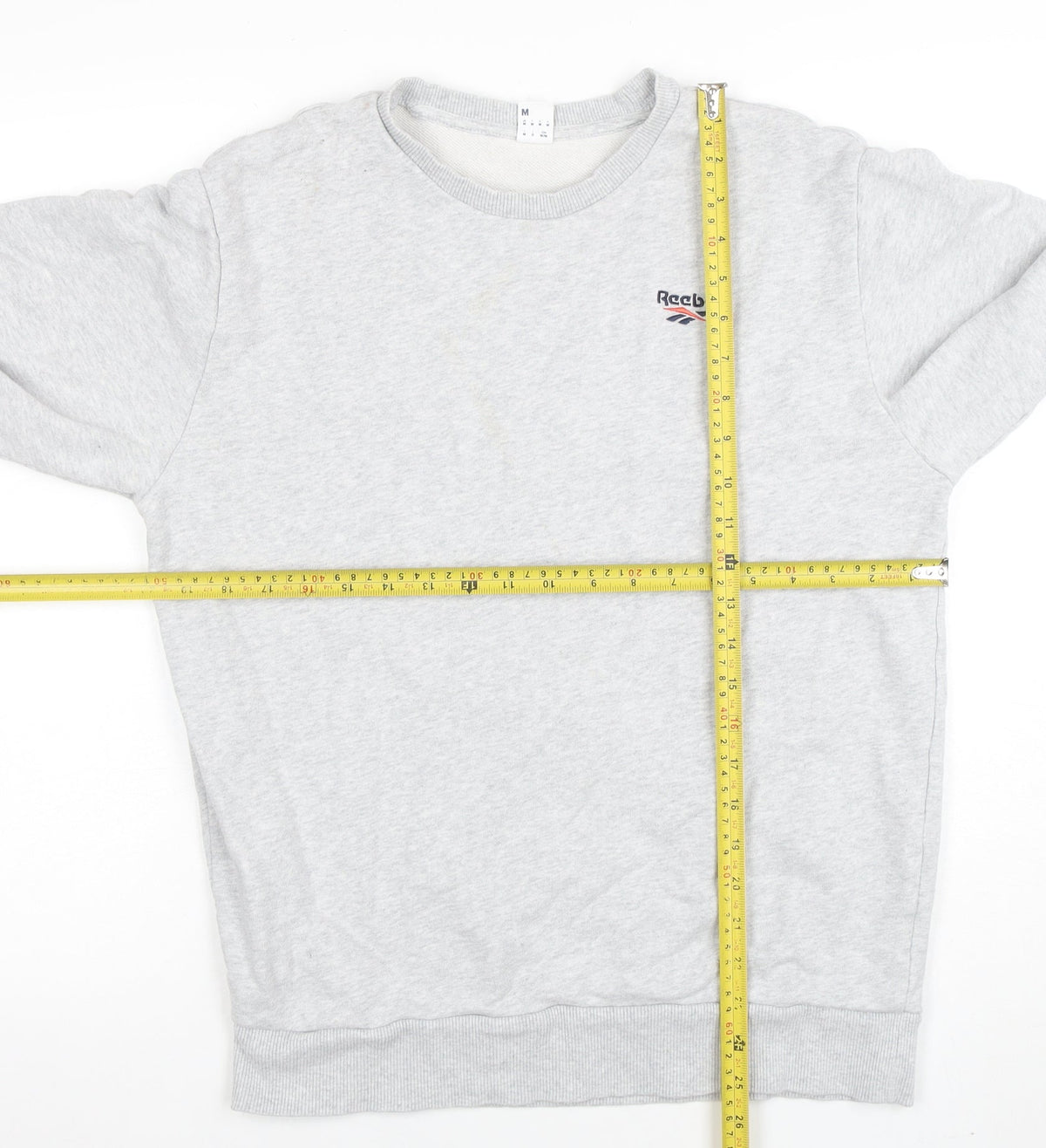 Mens UK Size M Reebok Grey Pullover Sweatshirt