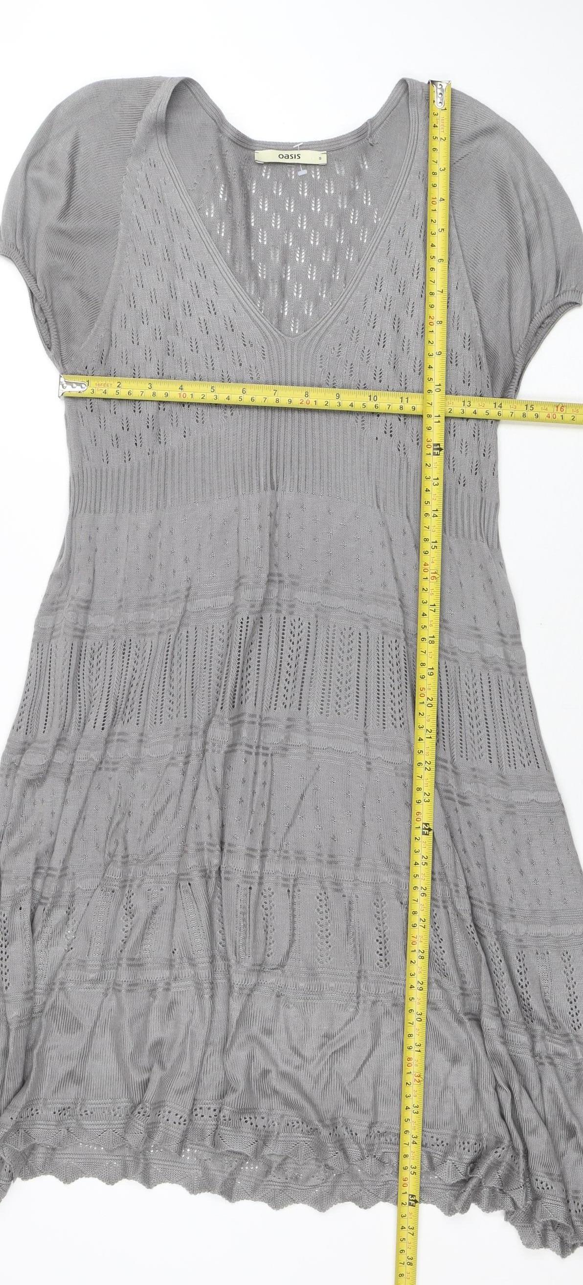 Womens UK Size S Oasis Knit Dress