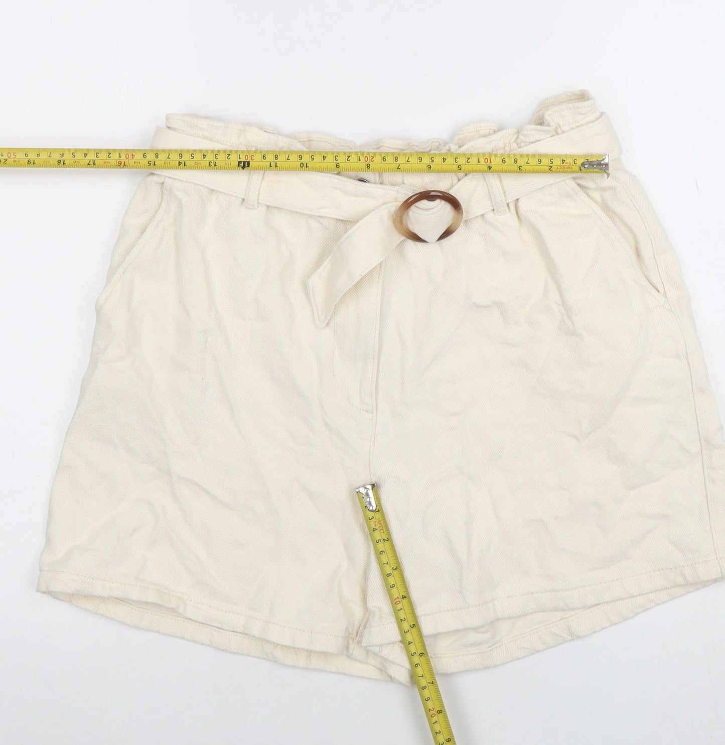 Womens UK Size L Primark Relaxed Fit Paperbag Shorts