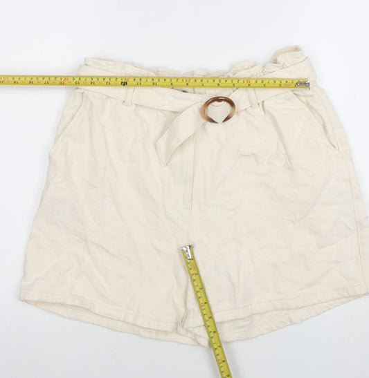 Womens UK Size L Primark Relaxed Fit Paperbag Shorts