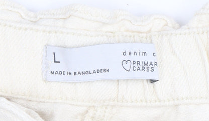 Womens UK Size L Primark Relaxed Fit Paperbag Shorts