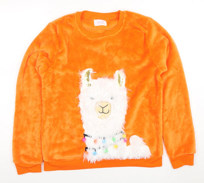 Womens UK Size 12 Savida Orange Pullover Sweatshirt