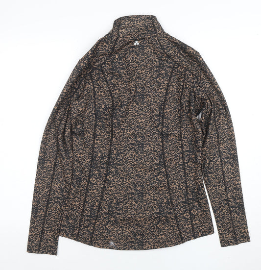 Womens UK Size S Dunnes Stores Brown Full Zip Sweatshirt